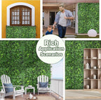 Artificial Green Boxwood Grass Wall Roll: 48"x128" UV Protected Ivy Privacy - Image 6