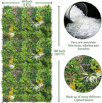 ODTORY Artificial Greenery Grass Wall Panels: 60'' x 120'' UV-Anti Faux - Image 2