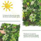 ODTORY Artificial Plant Wall Panels: 40"×120" UV-Anti Faux Grass Wall Backdrop - Image 7