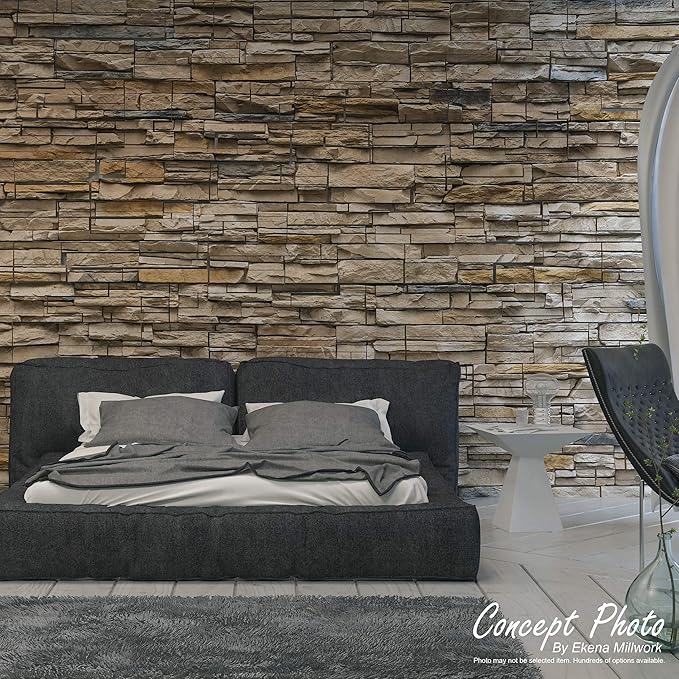 Ekena Millwork 48 5/8"W x 24 3/4"H x 1 1/4"D Cascade Stacked Stone, StoneWall - Image 14