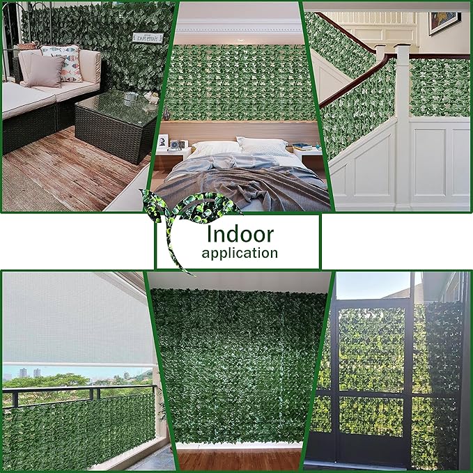 ODTORY Artificial Fence Privacy Screen: 4FT x 20FT UV-Anti Faux Greenery - Image 5