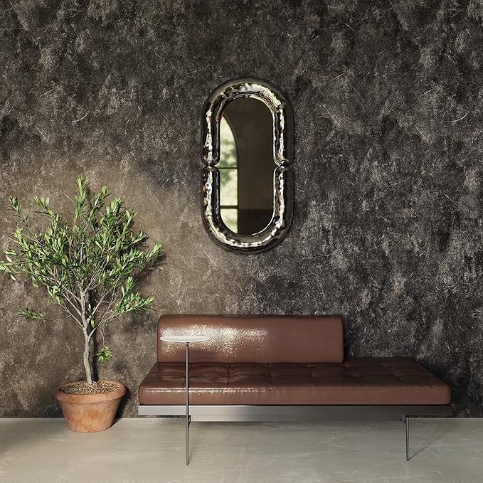 3yecao 48"×197" Big Roll Long Size Dark Brown Tan Grey Concrete Wallpaper Peel - Image 3